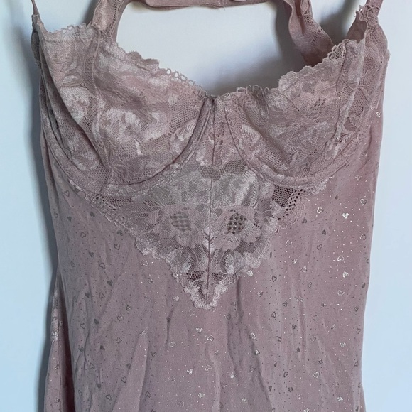 New! Victoria’s Secret Modal & Lace Cupped Mini Slip Dress Lingerie 47398 - Picture 4 of 13
